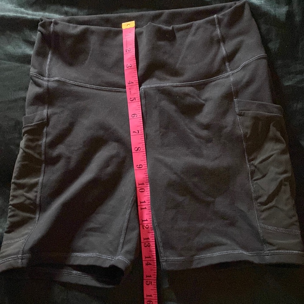 Fabletics forest green shorts